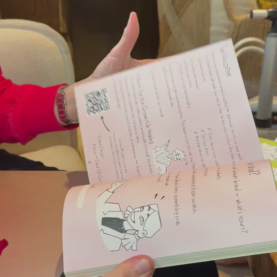 Video of author Carol Carson flicking through the pages of Glow Up! Create Your Own Beauty Brand